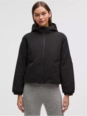 Lululemon 2025 Water-Resistant Insulated Hooded Jacket Black XS Spring